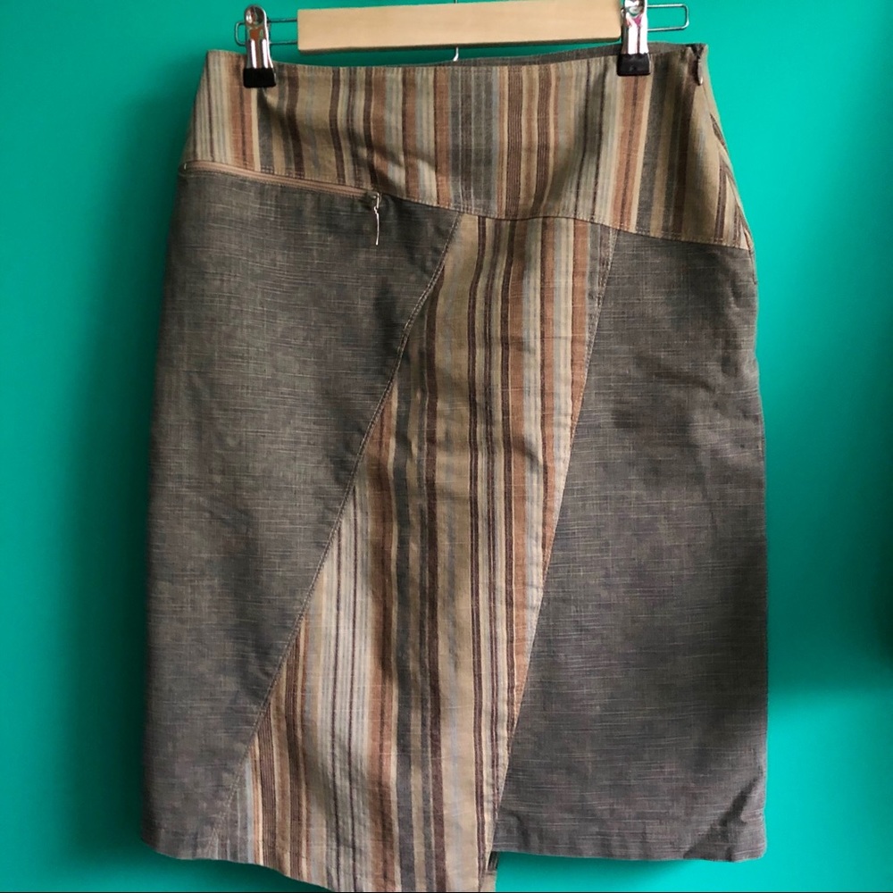 Made in France 100% cotton asymmetrical skirt